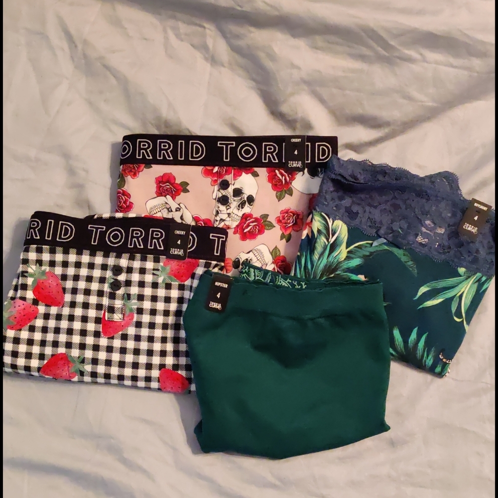 Lot of 4 Torrid Panties sz 4